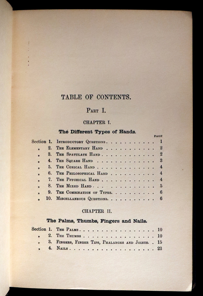 1900 Scarce CHIROMANCY Book - A Catechism of PALMISTRY by Ida Ellis. Illustrated.
