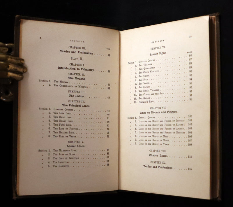 1900 Scarce CHIROMANCY Book - A Catechism of PALMISTRY by Ida Ellis. Illustrated.