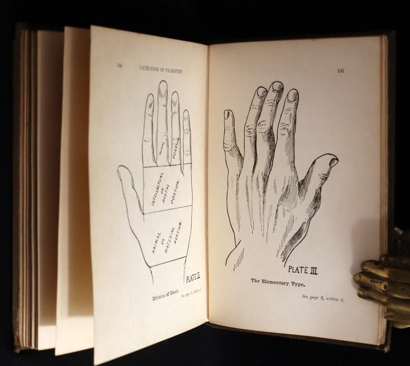 1900 Scarce CHIROMANCY Book - A Catechism of PALMISTRY by Ida Ellis. Illustrated.