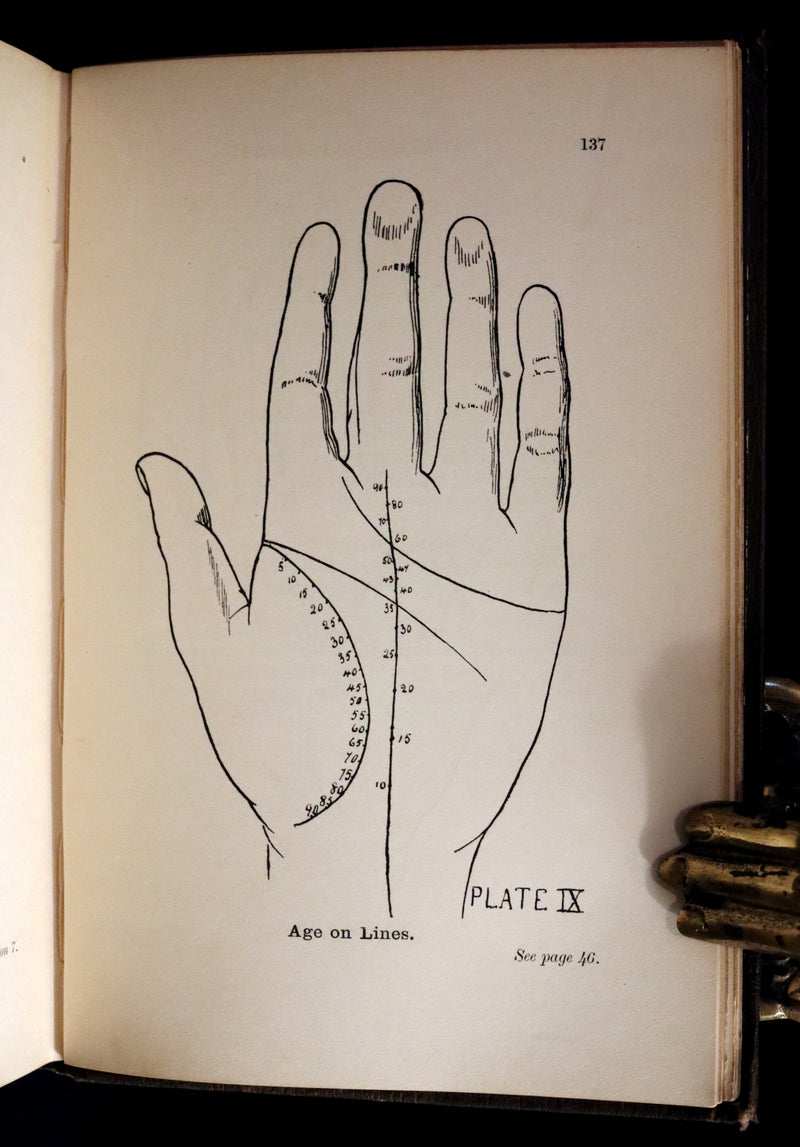 1900 Scarce CHIROMANCY Book - A Catechism of PALMISTRY by Ida Ellis. Illustrated.