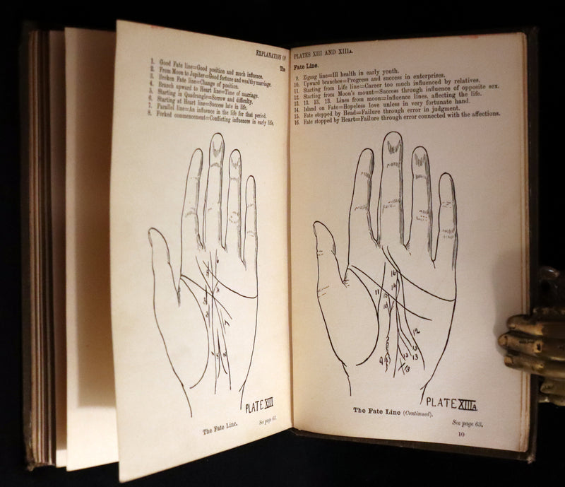 1900 Scarce CHIROMANCY Book - A Catechism of PALMISTRY by Ida Ellis. Illustrated.