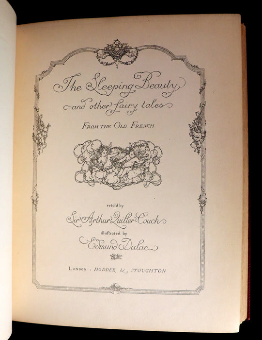 1910 Rare First Edition - EDMUND DULAC'S SLEEPING BEAUTY and Other Fairy Tales. Illustrated.