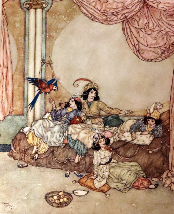 1910 Rare First Edition - EDMUND DULAC'S SLEEPING BEAUTY and Other Fairy Tales. Illustrated.