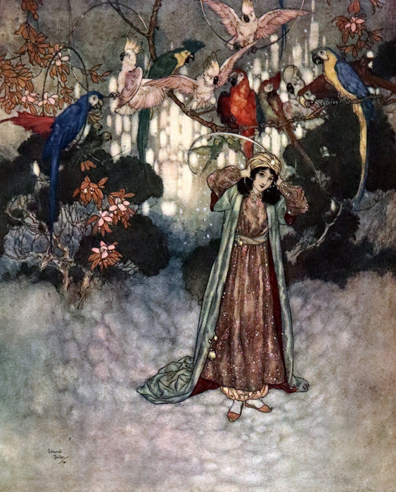 1910 Rare First Edition - EDMUND DULAC'S SLEEPING BEAUTY and Other Fairy Tales. Illustrated.