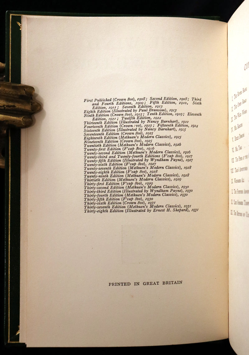 1931 First Edition Illustrated by Shepard & bound by Bayntun - THE WIND IN THE WILLOWS.