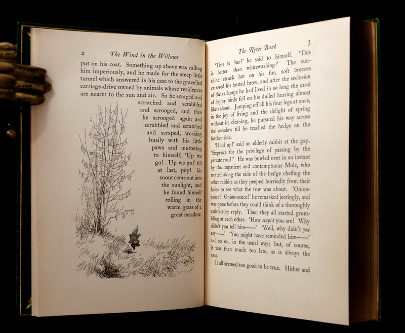 1931 First Edition Illustrated by Shepard & bound by Bayntun - THE WIND IN THE WILLOWS.
