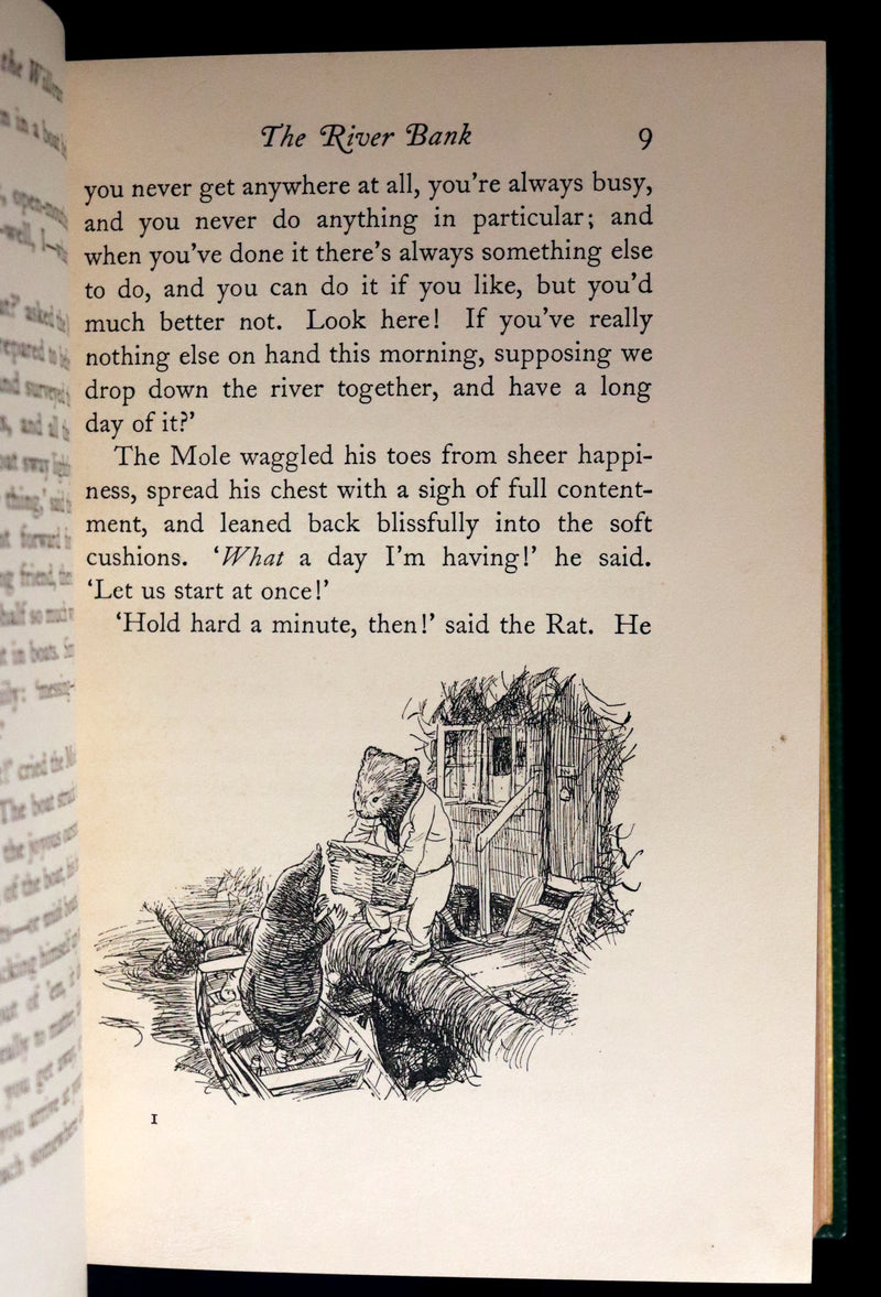 1931 First Edition Illustrated by Shepard & bound by Bayntun - THE WIND IN THE WILLOWS.
