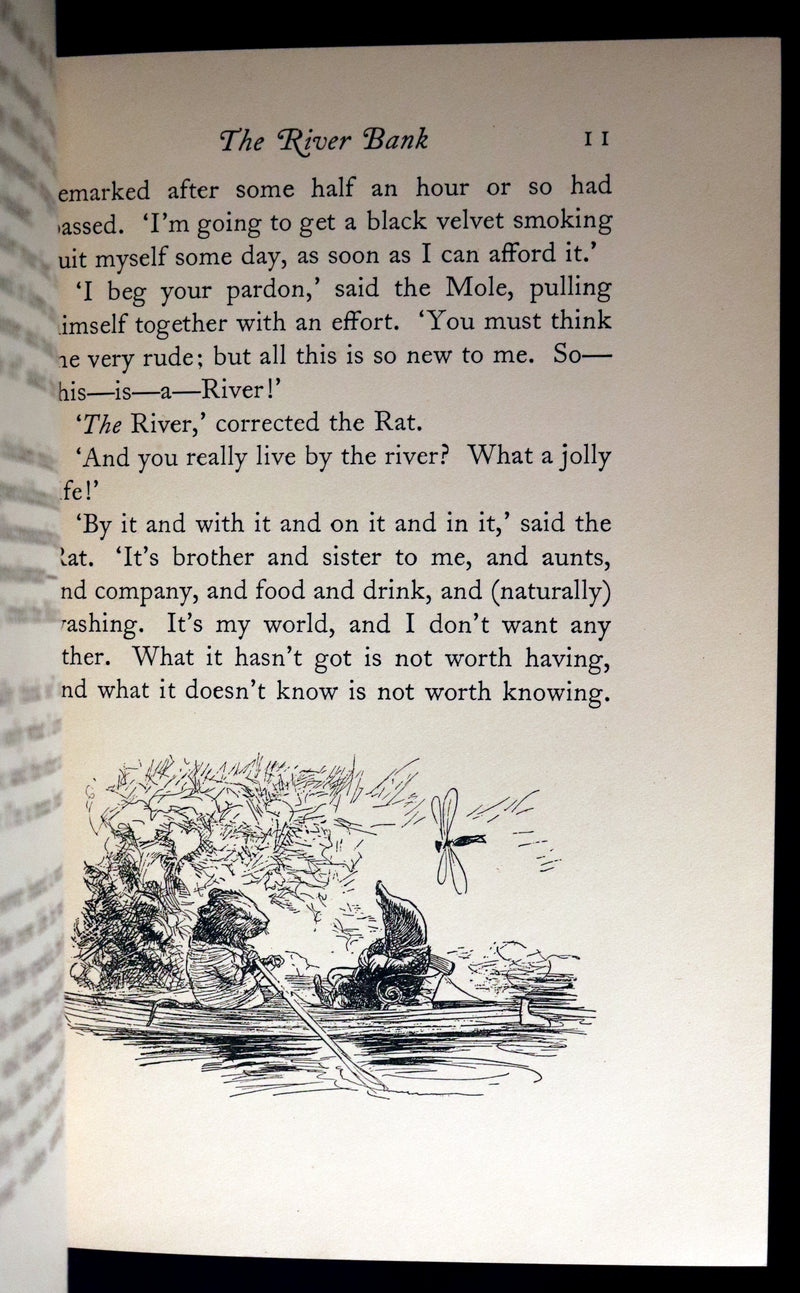 1931 First Edition Illustrated by Shepard & bound by Bayntun - THE WIND IN THE WILLOWS.