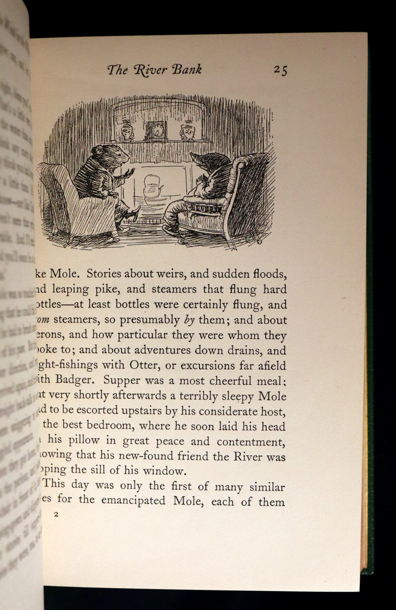 1931 First Edition Illustrated by Shepard & bound by Bayntun - THE WIND IN THE WILLOWS.