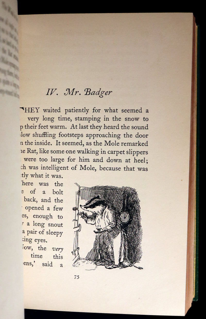 1931 First Edition Illustrated by Shepard & bound by Bayntun - THE WIND IN THE WILLOWS.