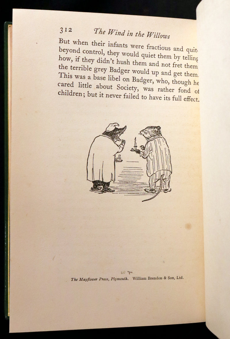 1931 First Edition Illustrated by Shepard & bound by Bayntun - THE WIND IN THE WILLOWS.
