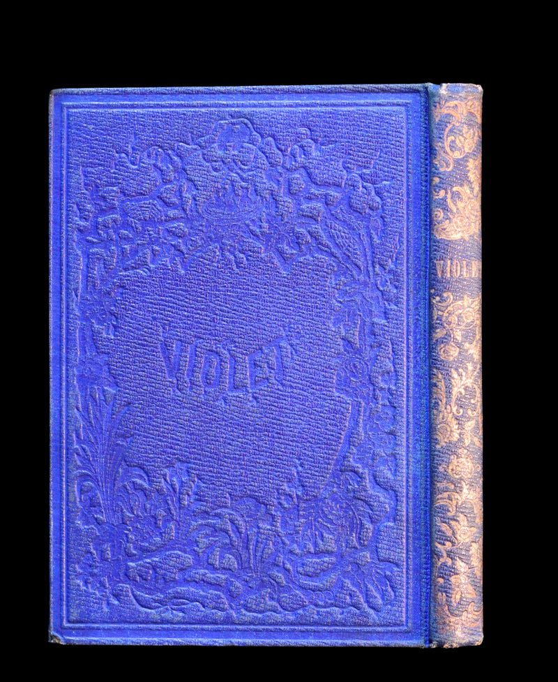 1856 Scarce Victorian Book ~ VIOLET: A FAIRY Story signed by author Caroline S. Guild. 1stED.