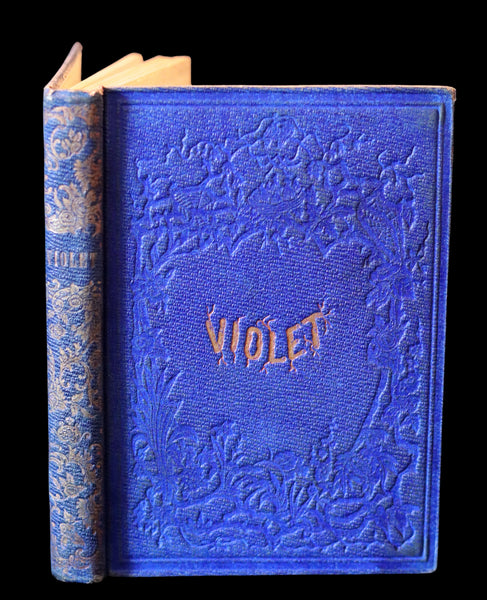 1856 Scarce Victorian Book ~ VIOLET: A FAIRY Story signed by author Caroline S. Guild. 1stED.