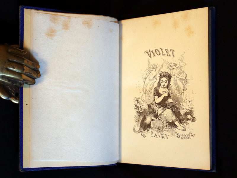 1856 Scarce Victorian Book ~ VIOLET: A FAIRY Story signed by author Caroline S. Guild. 1stED.