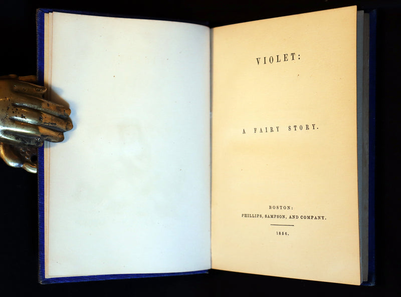 1856 Scarce Victorian Book ~ VIOLET: A FAIRY Story signed by author Caroline S. Guild. 1stED.