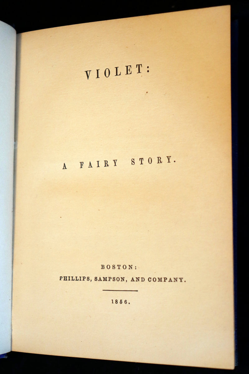 1856 Scarce Victorian Book ~ VIOLET: A FAIRY Story signed by author Caroline S. Guild. 1stED.