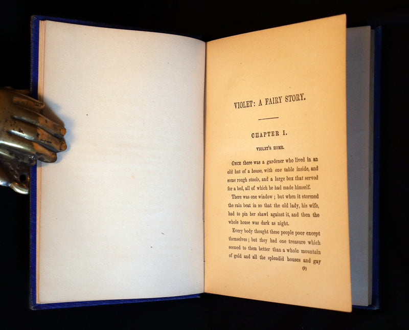 1856 Scarce Victorian Book ~ VIOLET: A FAIRY Story signed by author Caroline S. Guild. 1stED.