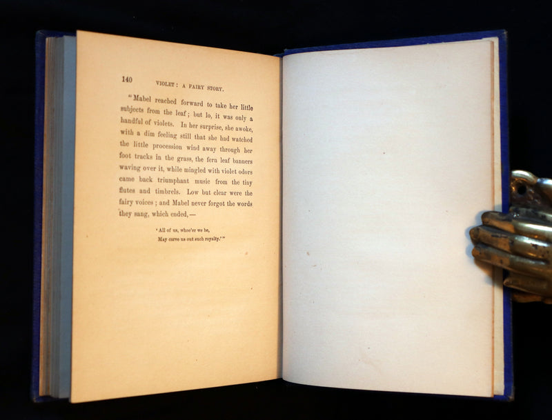 1856 Scarce Victorian Book ~ VIOLET: A FAIRY Story signed by author Caroline S. Guild. 1stED.