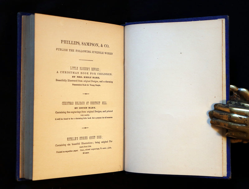1856 Scarce Victorian Book ~ VIOLET: A FAIRY Story signed by author Caroline S. Guild. 1stED.