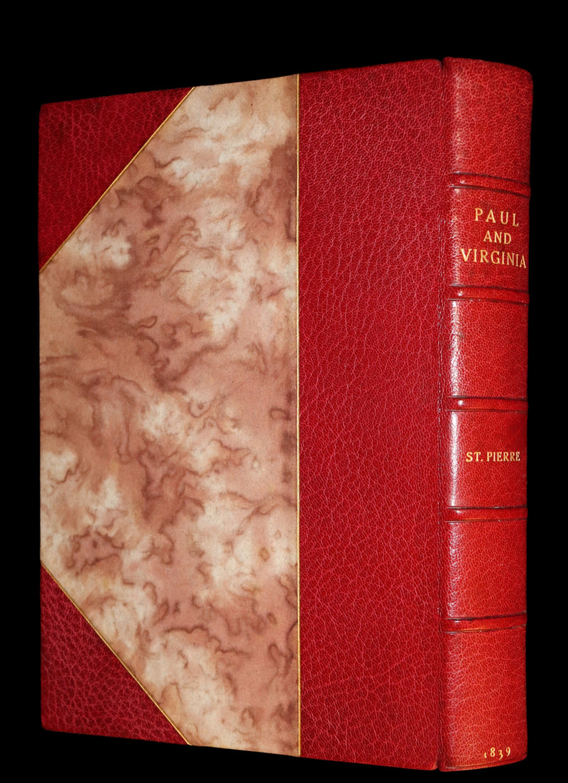 1839 1stED in a Bayntun Binding - PAUL and VIRGINIA on the Island of Mauritius by Bernardin De St Pierre.
