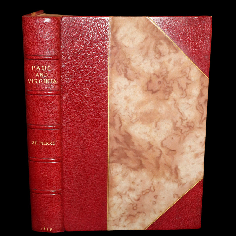 1839 1stED in a Bayntun Binding - PAUL and VIRGINIA on the Island of Mauritius by Bernardin De St Pierre.
