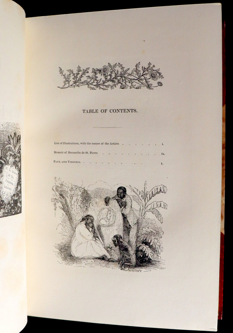 1839 1stED in a Bayntun Binding - PAUL and VIRGINIA on the Island of Mauritius by Bernardin De St Pierre.