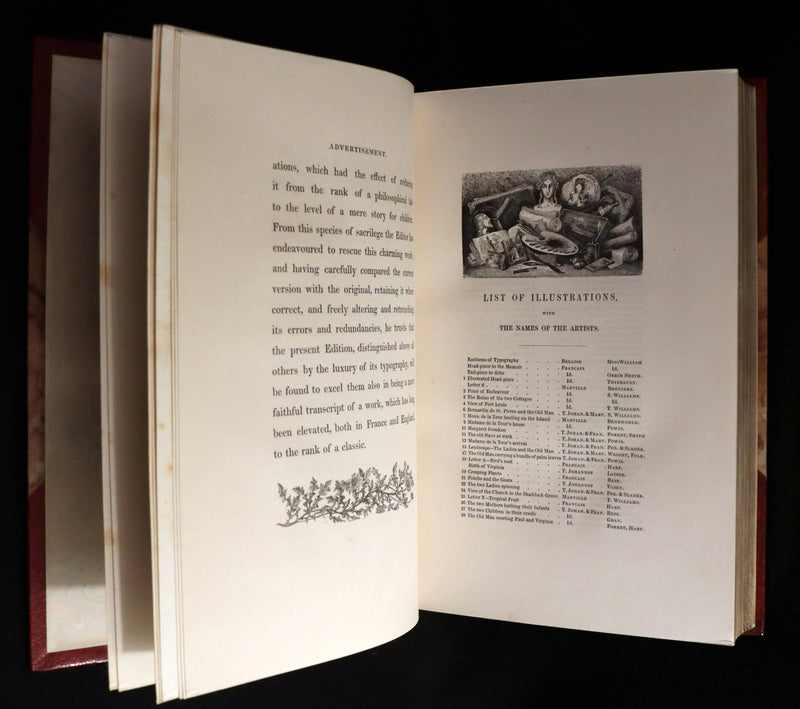 1839 1stED in a Bayntun Binding - PAUL and VIRGINIA on the Island of Mauritius by Bernardin De St Pierre.