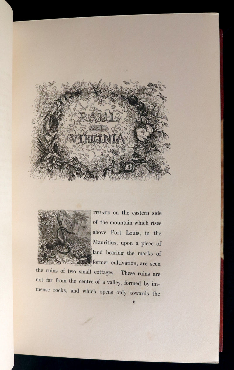 1839 1stED in a Bayntun Binding - PAUL and VIRGINIA on the Island of Mauritius by Bernardin De St Pierre.