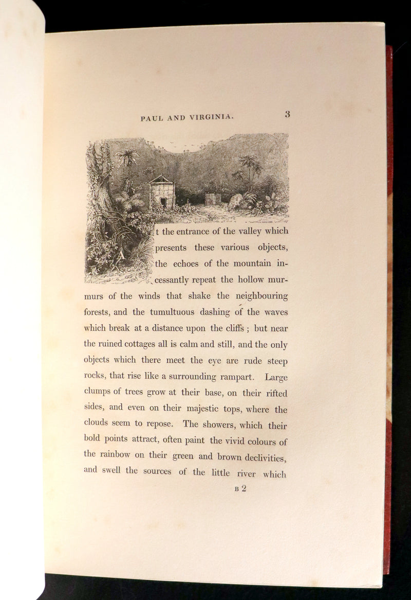 1839 1stED in a Bayntun Binding - PAUL and VIRGINIA on the Island of Mauritius by Bernardin De St Pierre.