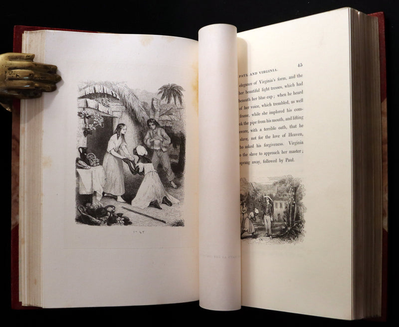 1839 1stED in a Bayntun Binding - PAUL and VIRGINIA on the Island of Mauritius by Bernardin De St Pierre.