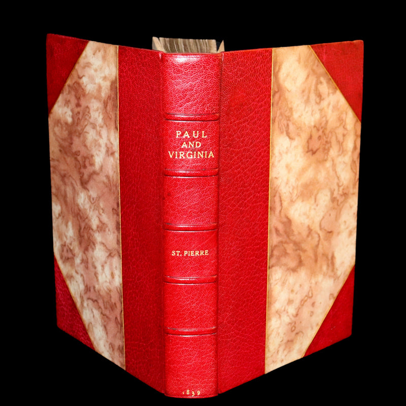 1839 1stED in a Bayntun Binding - PAUL and VIRGINIA on the Island of Mauritius by Bernardin De St Pierre.