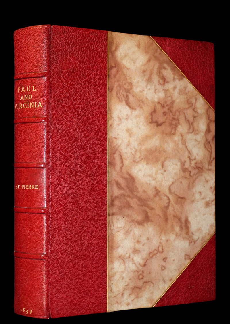 1839 1stED in a Bayntun Binding - PAUL and VIRGINIA on the Island of Mauritius by Bernardin De St Pierre.