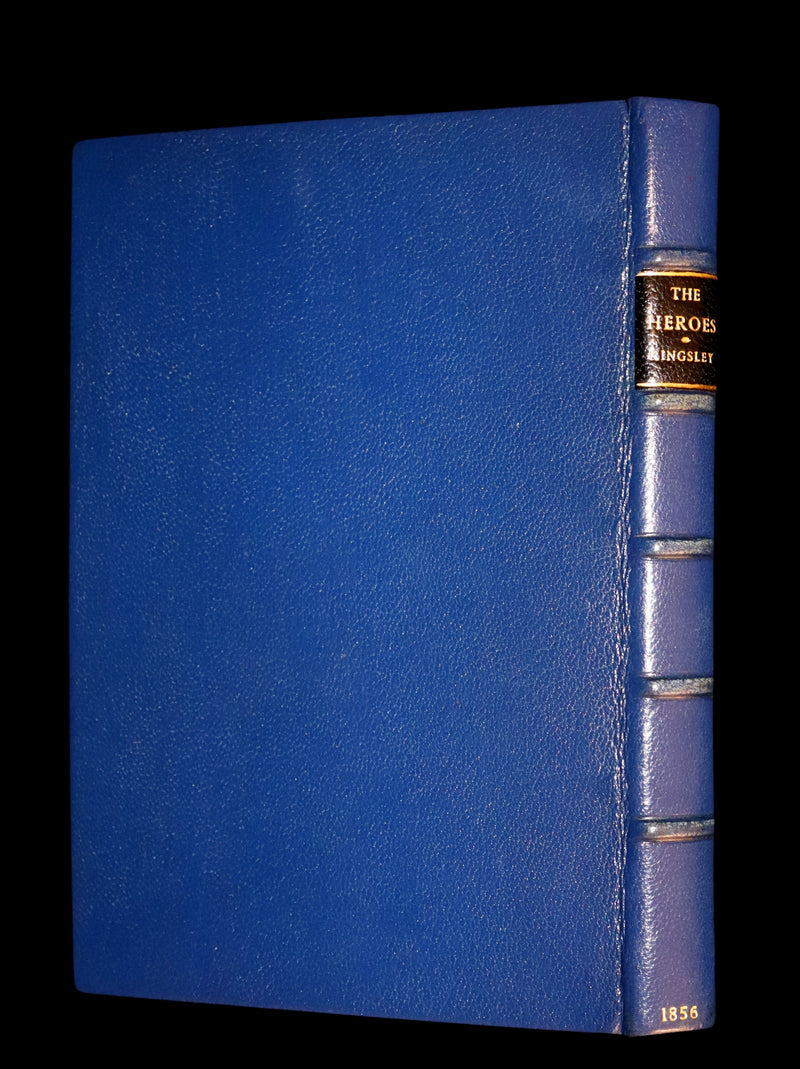 1856 First Edition in a Bayntun Binding - The Heroes or GREEK FAIRY TALES by Charles Kingsley. Illustrated.
