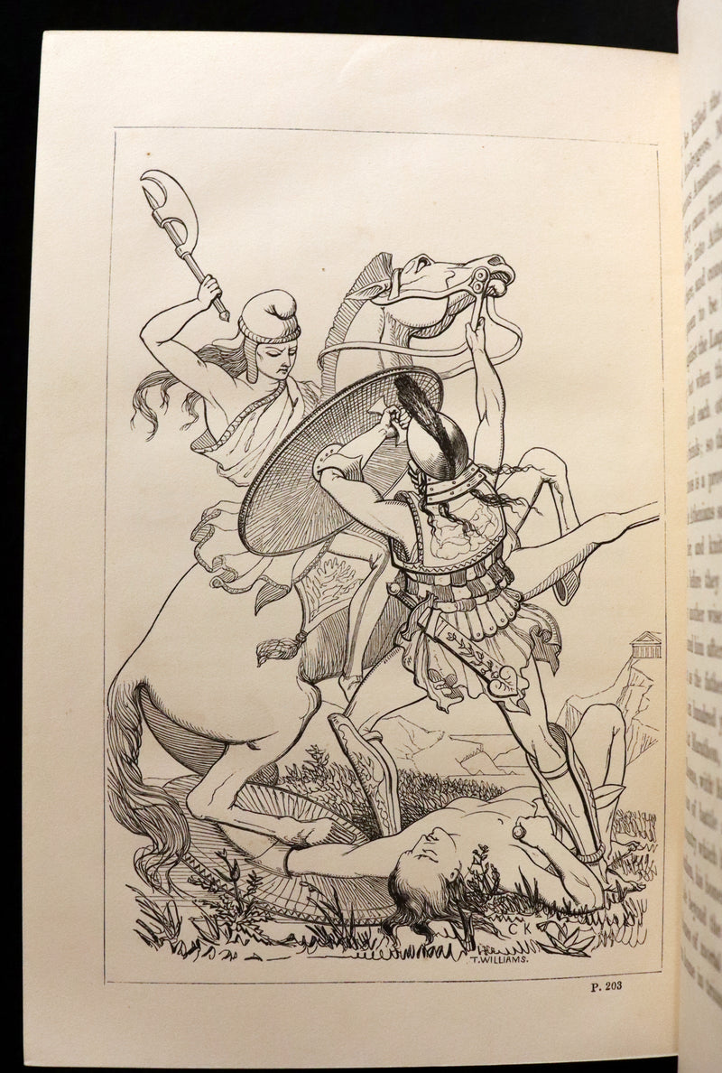 1856 First Edition in a Bayntun Binding - The Heroes or GREEK FAIRY TALES by Charles Kingsley. Illustrated.