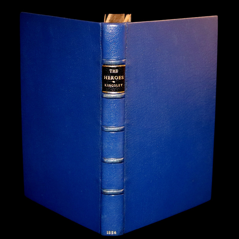 1856 First Edition in a Bayntun Binding - The Heroes or GREEK FAIRY TALES by Charles Kingsley. Illustrated.