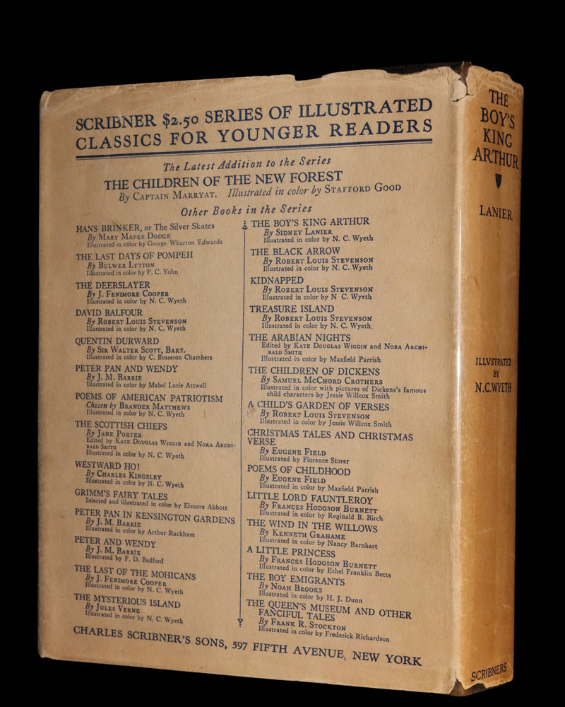 1926 Rare Book - The Boy's King Arthur and His Knights of the Round Table illustrated by N. C. Wyeth.