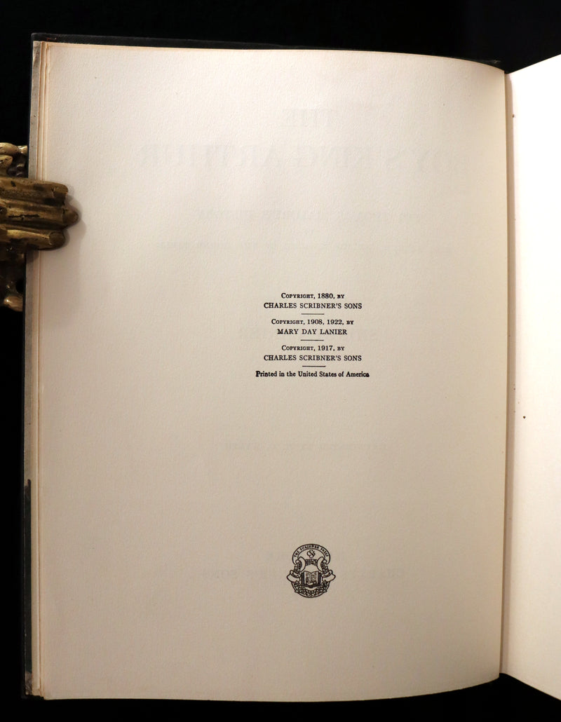 1926 Rare Book - The Boy's King Arthur and His Knights of the Round Table illustrated by N. C. Wyeth.