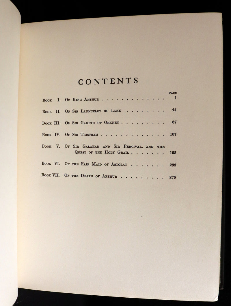 1926 Rare Book - The Boy's King Arthur and His Knights of the Round Table illustrated by N. C. Wyeth.