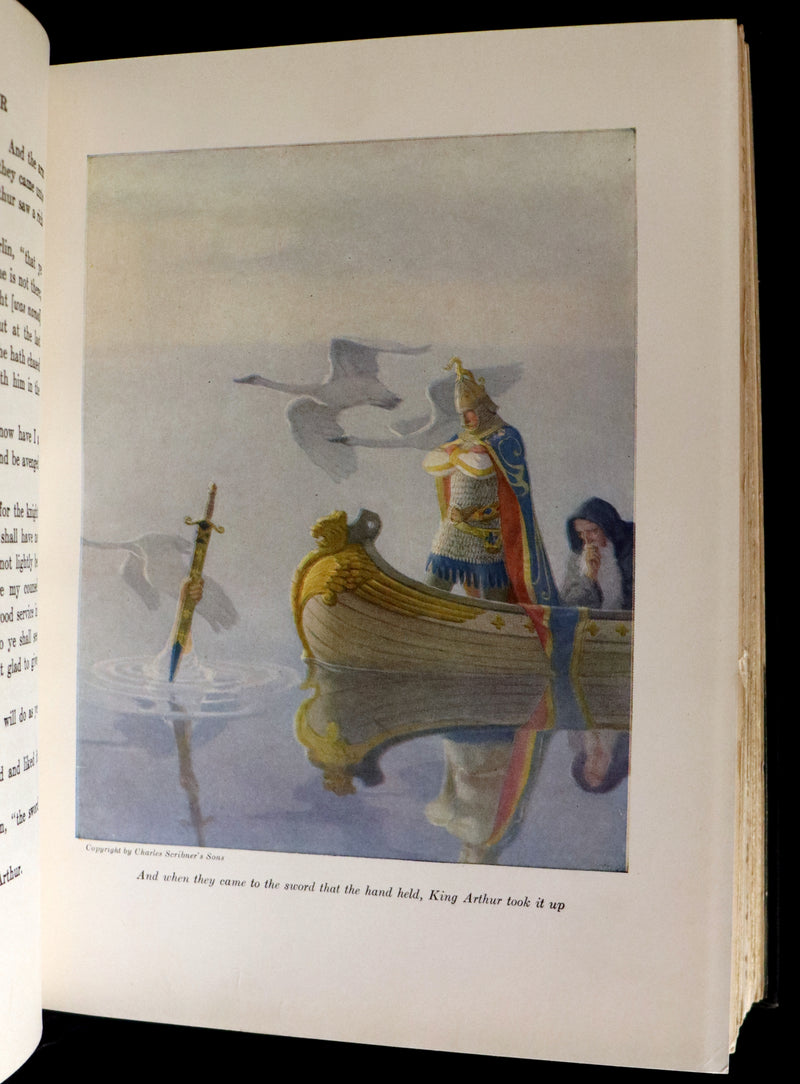 1926 Rare Book - The Boy's King Arthur and His Knights of the Round Table illustrated by N. C. Wyeth.
