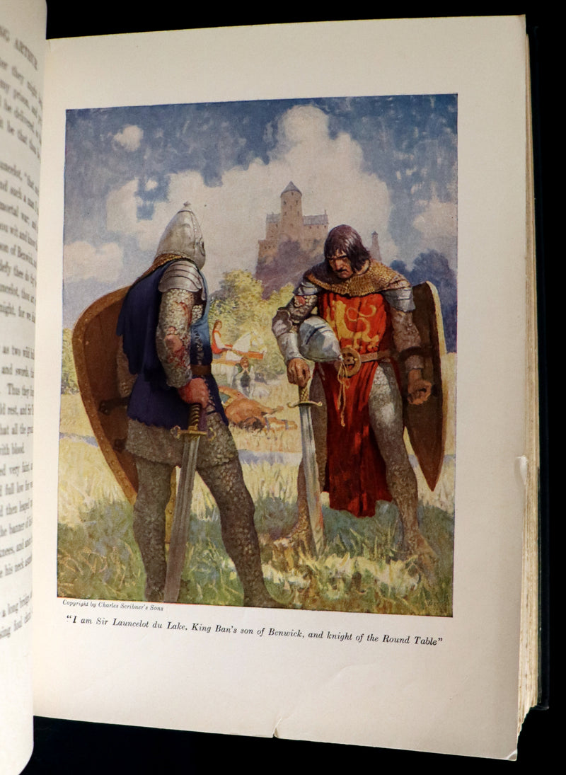 1926 Rare Book - The Boy's King Arthur and His Knights of the Round Table illustrated by N. C. Wyeth.