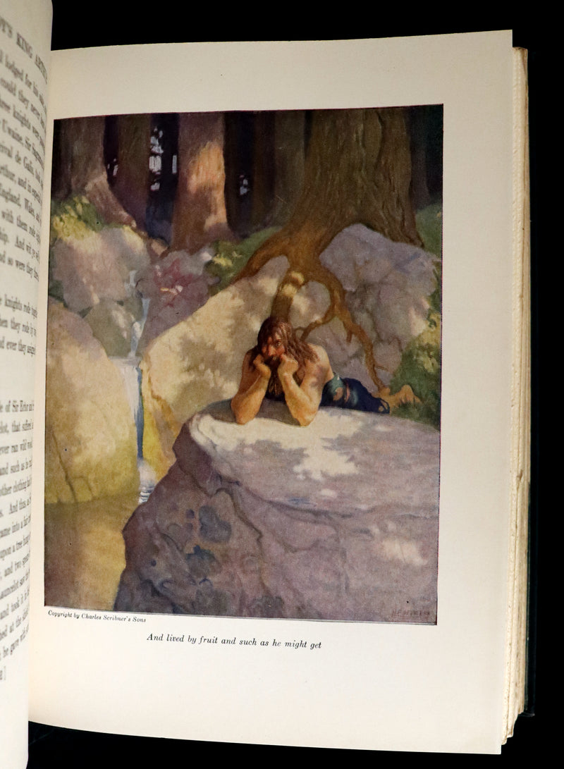 1926 Rare Book - The Boy's King Arthur and His Knights of the Round Table illustrated by N. C. Wyeth.