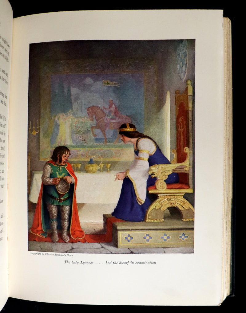 1926 Rare Book - The Boy's King Arthur and His Knights of the Round Table illustrated by N. C. Wyeth.