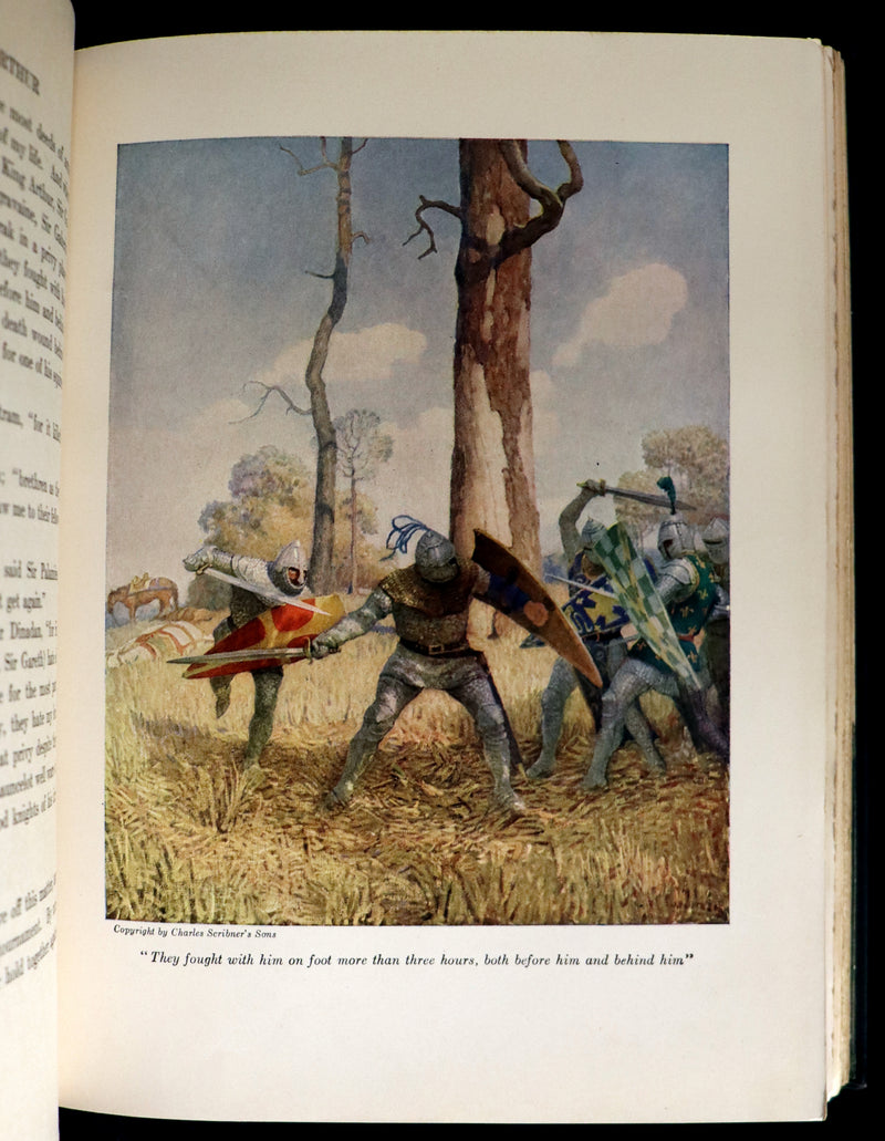 1926 Rare Book - The Boy's King Arthur and His Knights of the Round Table illustrated by N. C. Wyeth.