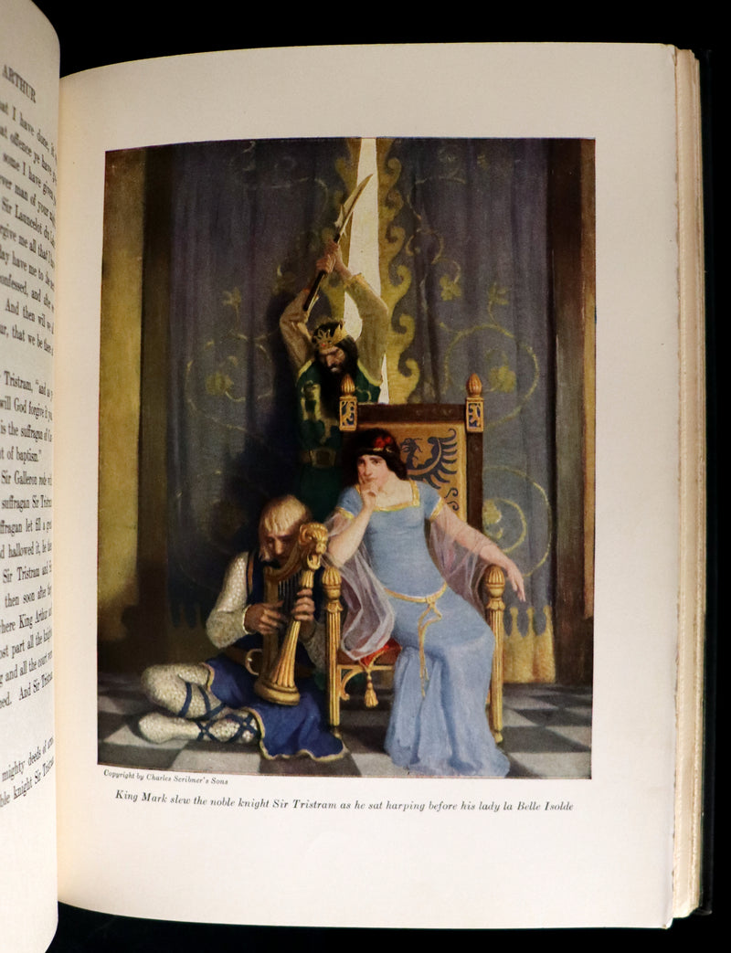 1926 Rare Book - The Boy's King Arthur and His Knights of the Round Table illustrated by N. C. Wyeth.