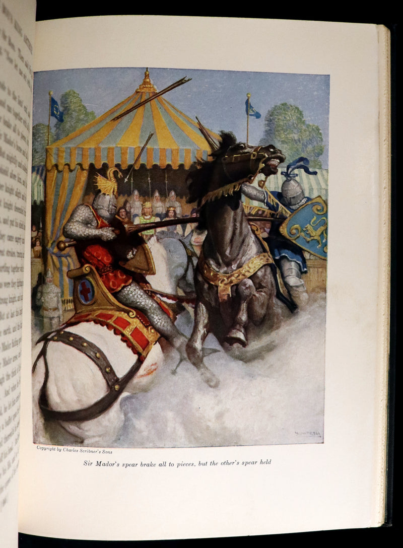 1926 Rare Book - The Boy's King Arthur and His Knights of the Round Table illustrated by N. C. Wyeth.