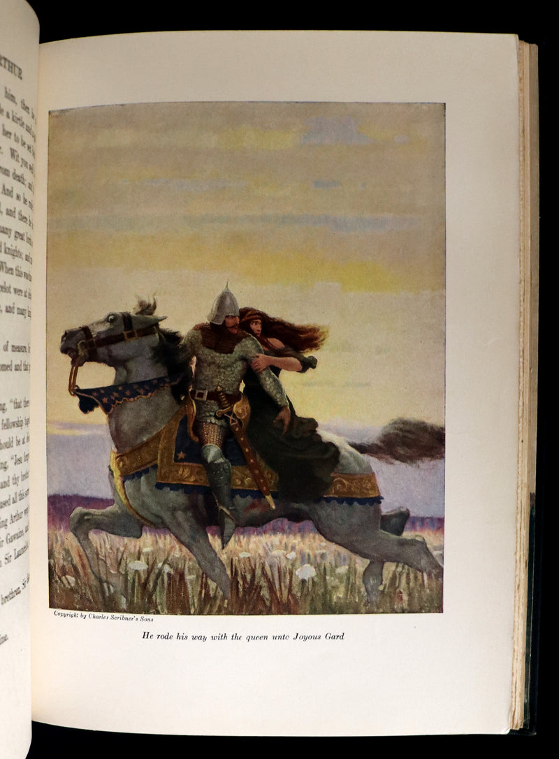 1926 Rare Book - The Boy's King Arthur and His Knights of the Round Table illustrated by N. C. Wyeth.