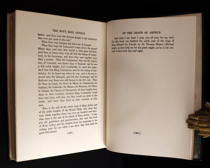 1926 Rare Book - The Boy's King Arthur and His Knights of the Round Table illustrated by N. C. Wyeth.