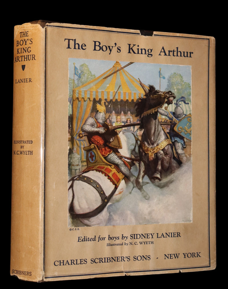 1926 Rare Book - The Boy's King Arthur and His Knights of the Round Table illustrated by N. C. Wyeth.