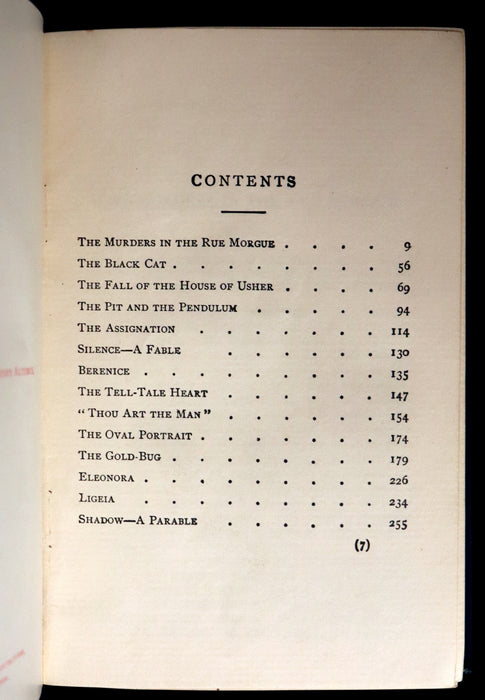 1895 Rare Book - Weird Tales by Edgar Allan POE Illustrated (Black Cat, Pit & Pendulum, Tell-Tale Heart, Gold Bug, ...).