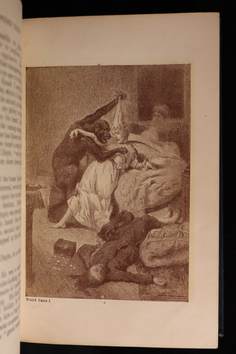 1895 Rare Book - Weird Tales by Edgar Allan POE Illustrated (Black Cat, Pit & Pendulum, Tell-Tale Heart, Gold Bug, ...).